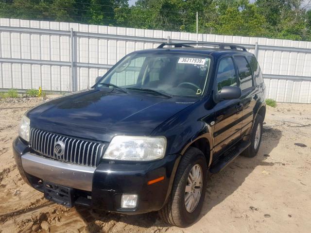 4M2YU91167KJ07372 - 2007 MERCURY MARINER LU BLACK photo 2