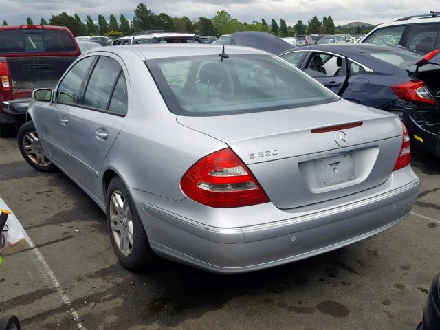 WDBUF65J95A702922 - 2005 MERCEDES-BENZ E 320 SILVER photo 3