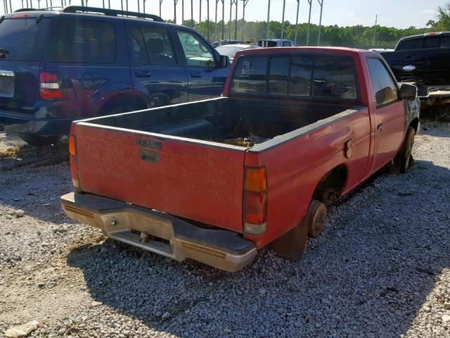 1N6SD11S2MC331683 - 1991 NISSAN TRUCK SHOR RED photo 4