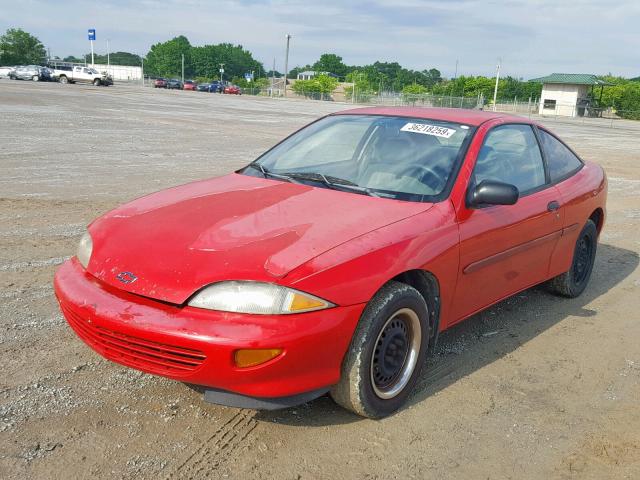 1G1JC124XW7199441 - 1998 CHEVROLET CAVALIER B RED photo 2