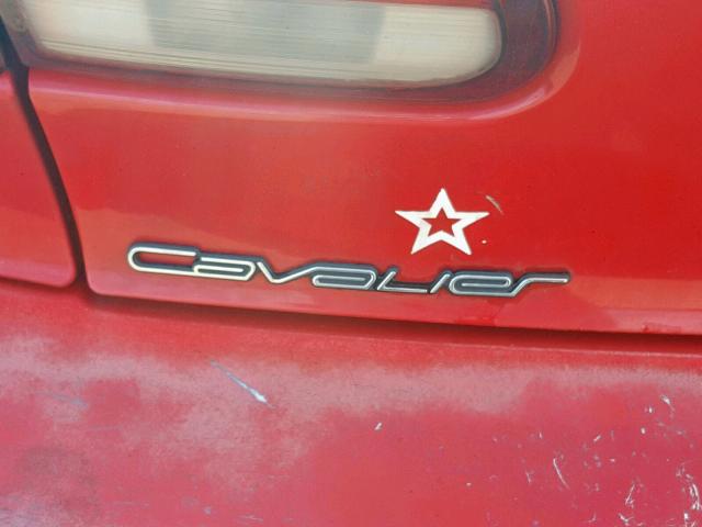 1G1JC124XW7199441 - 1998 CHEVROLET CAVALIER B RED photo 9