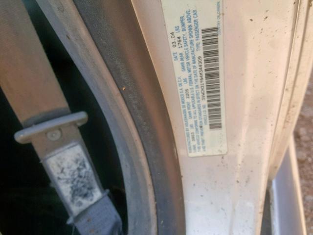 3VWCM31Y64M344309 - 2004 VOLKSWAGEN NEW BEETLE Gümüş foto 10