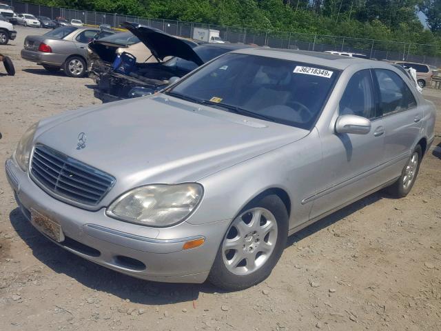 WDBNG75JX1A150655 - 2001 MERCEDES-BENZ S 500 SILVER photo 2