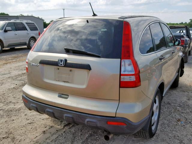 JHLRE38327C037054 - 2007 HONDA CR-V LX TAN photo 4