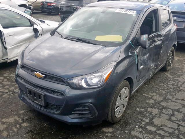 KL8CA6SAXHC821144 - 2017 CHEVROLET SPARK LS GRAY photo 2