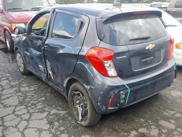 KL8CA6SAXHC821144 - 2017 CHEVROLET SPARK LS GRAY photo 3