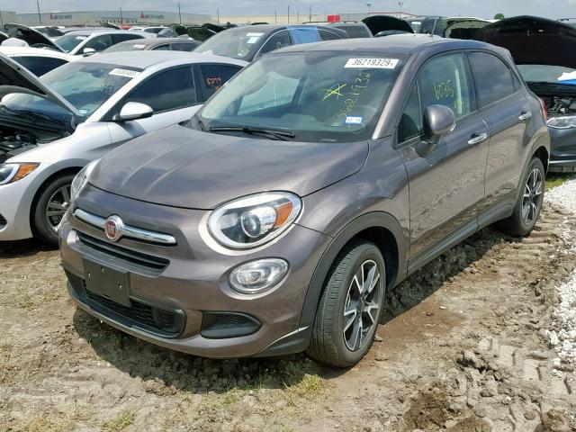 ZFBCFXBTXGP508721 - 2016 FIAT 500X EASY BROWN photo 2