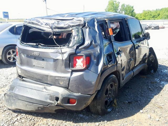 ZACCJBAB0HPG35411 - 2017 JEEP RENEGADE S GRAY photo 4