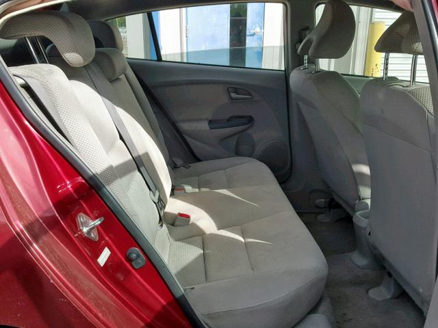 JHMZE2H51AS017785 - 2010 HONDA INSIGHT LX RED photo 6