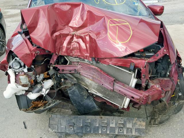 JHMZE2H51AS017785 - 2010 HONDA INSIGHT LX RED photo 7