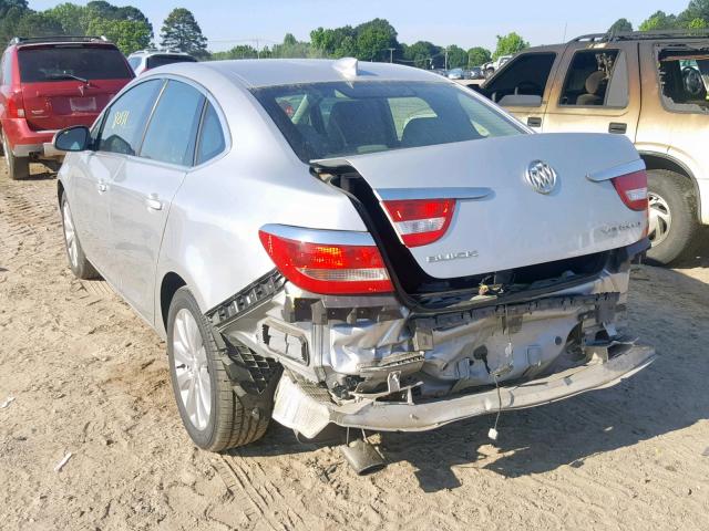 1G4PP5SK0G4141395 - 2016 BUICK VERANO SILVER photo 3