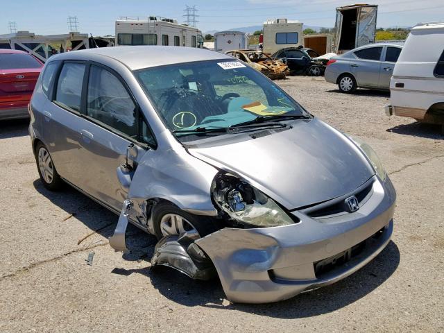 JHMGD37487S005019 - 2007 HONDA FIT SILVER photo 1