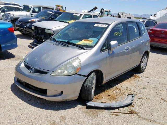 JHMGD37487S005019 - 2007 HONDA FIT SILVER photo 2