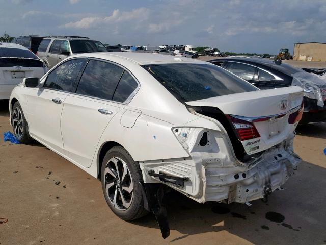 1HGCR3F82HA006715 - 2017 HONDA ACCORD EXL WHITE photo 3