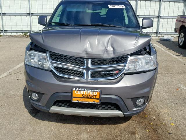 3C4PDCDG6DT588779 - 2013 DODGE JOURNEY CR GRAY photo 9