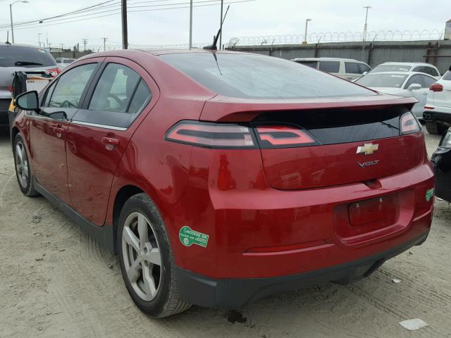 1G1RE6E4XEU124390 - 2014 CHEVROLET VOLT RED photo 3