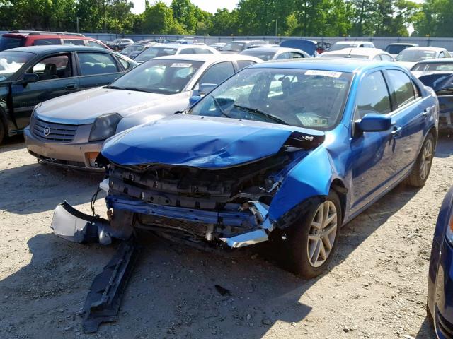 3FAHP0JA9CR172205 - 2012 FORD FUSION SEL BLUE photo 2