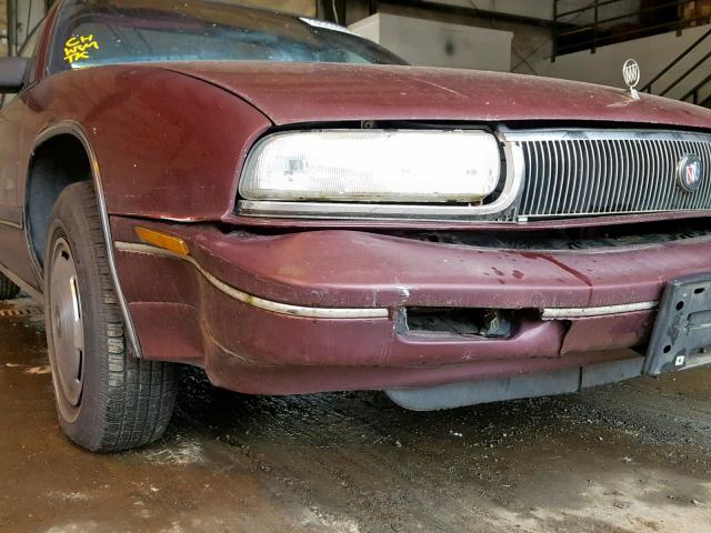 2G4WB54T3M1883216 - 1991 BUICK REGAL CUST MAROON photo 9