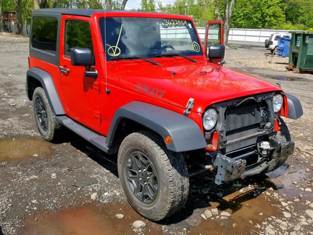 1C4AJWAG6FL580703 - 2015 JEEP WRANGLER S RED photo 1