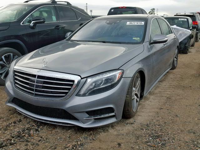 WDDUG8CB1EA009757 - 2014 MERCEDES-BENZ S 550 GRAY photo 2