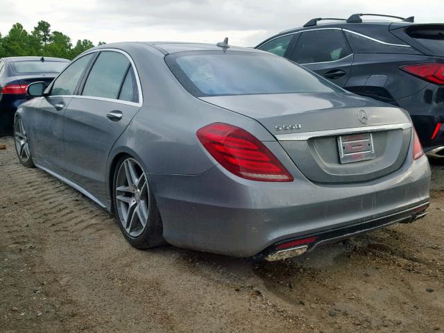 WDDUG8CB1EA009757 - 2014 MERCEDES-BENZ S 550 GRAY photo 3