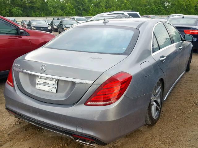 WDDUG8CB1EA009757 - 2014 MERCEDES-BENZ S 550 GRAY photo 4