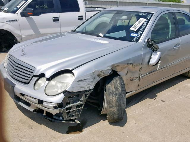 WDBUF56J56A974605 - 2006 MERCEDES-BENZ E 350 SILVER photo 9