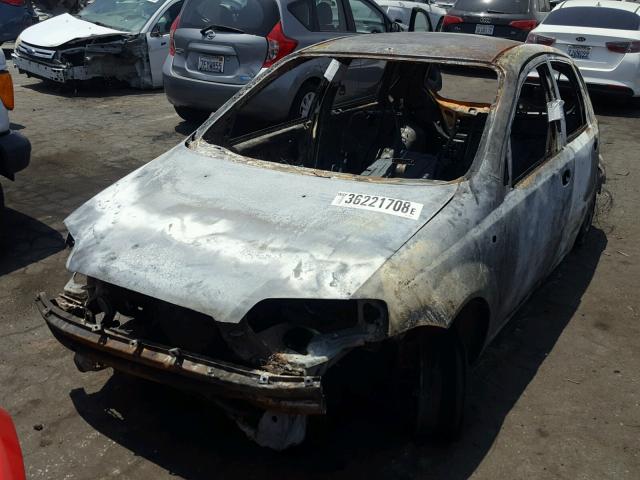 KL1TD66646B554372 - 2006 CHEVROLET AVEO BASE Күйген фото 2