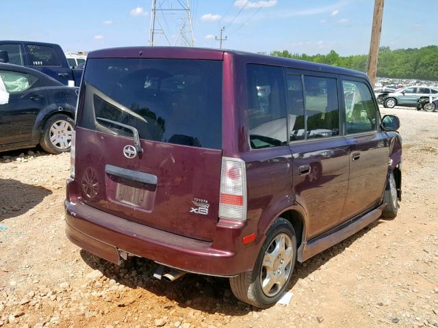 JTLKT324250194687 - 2005 TOYOTA SCION XB 勃艮第红 照片 4