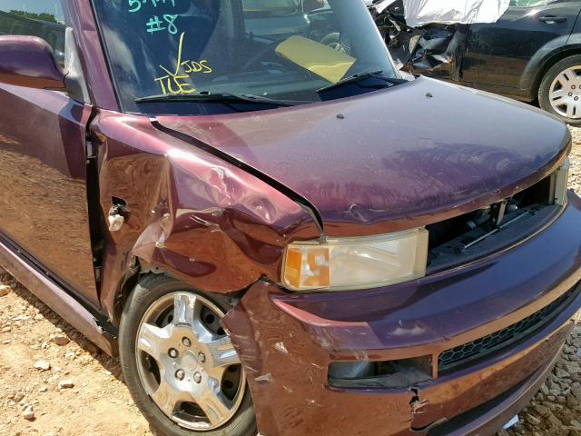 JTLKT324250194687 - 2005 TOYOTA SCION XB 勃艮第红 照片 9