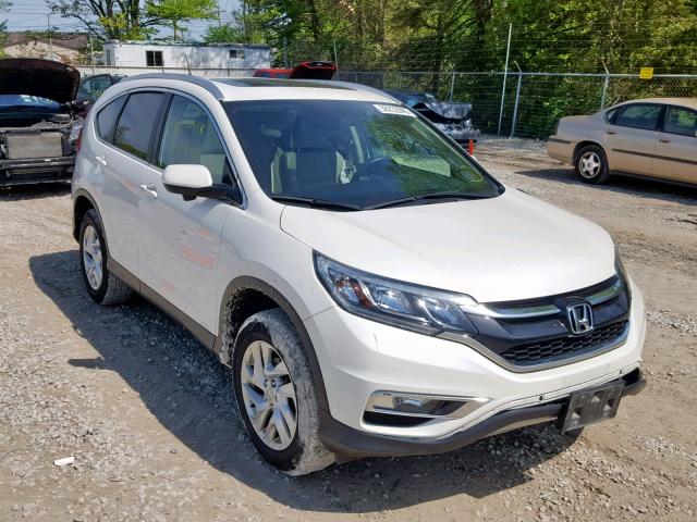 5J6RM4H75FL112931 - 2015 HONDA CR-V EXL WHITE photo 1