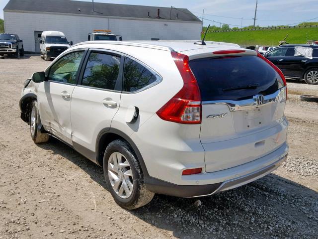 5J6RM4H75FL112931 - 2015 HONDA CR-V EXL WHITE photo 3