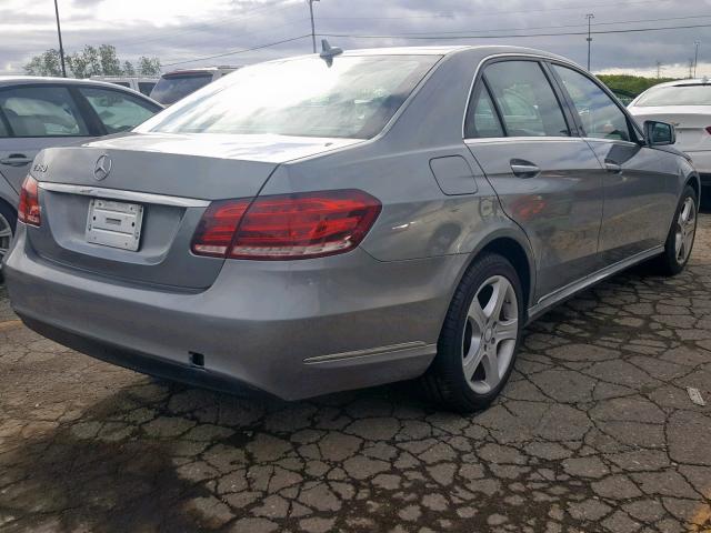 WDDHF5KBXEA834233 - 2014 MERCEDES-BENZ E 350 GRAY photo 4