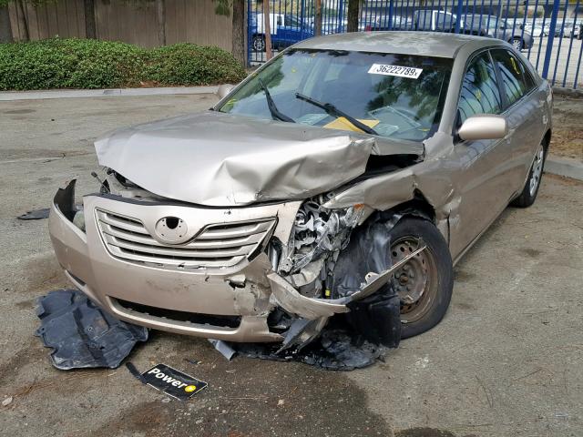 4T1BE46K87U528930 - 2007 TOYOTA CAMRY NEW GOLD photo 2