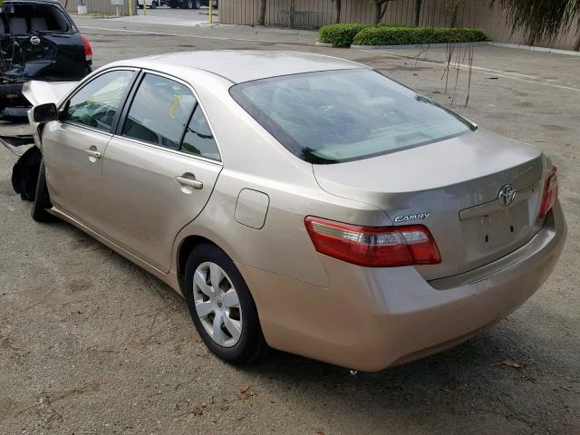4T1BE46K87U528930 - 2007 TOYOTA CAMRY NEW GOLD photo 3