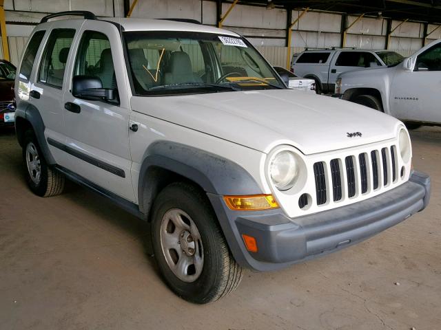 1J4GK48K26W183939 - 2006 JEEP LIBERTY SP WHITE photo 1