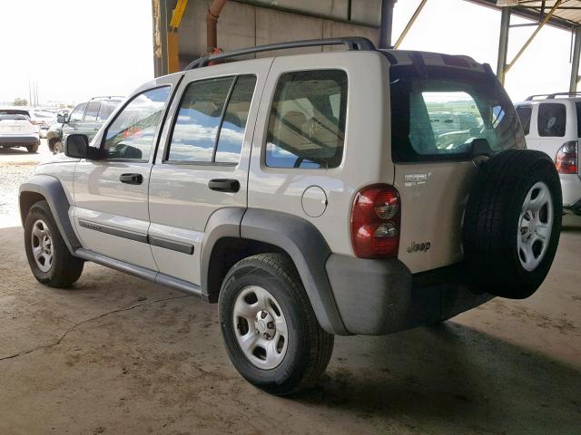 1J4GK48K26W183939 - 2006 JEEP LIBERTY SP WHITE photo 3