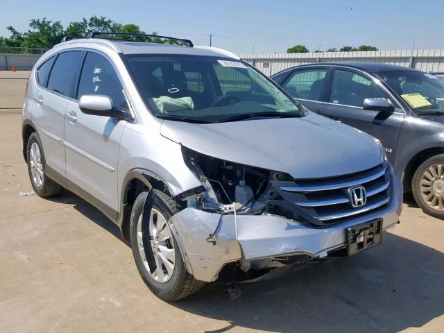 JHLRM3H73CC012275 - 2012 HONDA CR-V EXL SILVER photo 1