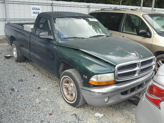 1B7FL26Y3WS561381 - 1998 DODGE DAKOTA GREEN photo 1