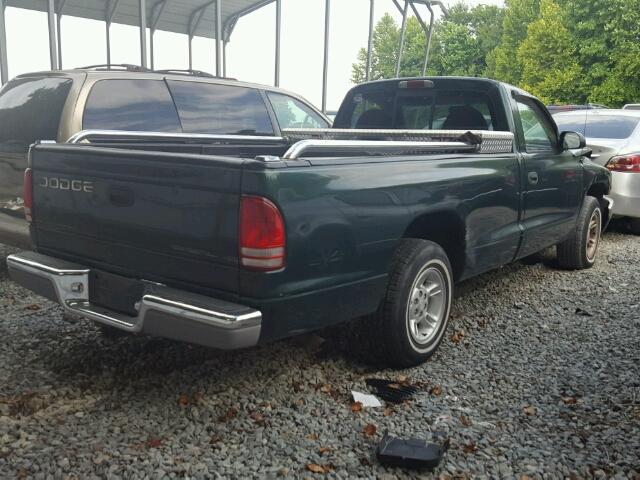 1B7FL26Y3WS561381 - 1998 DODGE DAKOTA GREEN photo 4