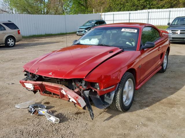 1FALP42T3RF227495 - 1994 FORD MUSTANG GT RED photo 2