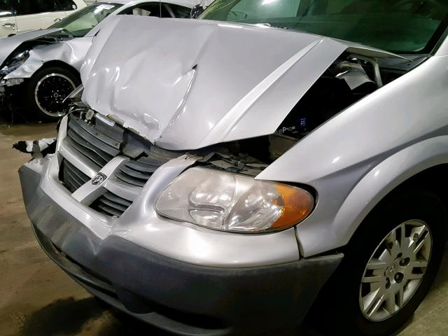 1D4GP25R07B124641 - 2007 DODGE CARAVAN SE SILVER photo 9