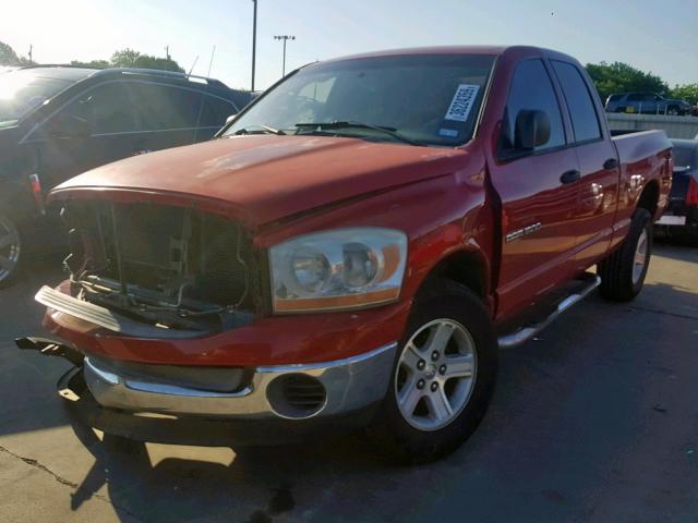 1D7HA18N36S515048 - 2006 DODGE RAM 1500 S RED photo 2