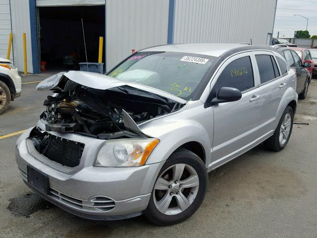 1B3CB4HA4AD635097 - 2010 DODGE CALIBER SX SILVER photo 2