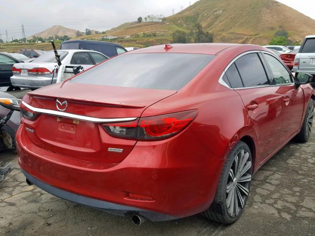 JM1GJ1W68E1134298 - 2014 MAZDA 6 GRAND TO RED photo 4