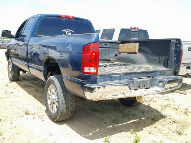 3D7KU28C23G862536 - 2003 DODGE RAM 2500 S ლურჯი ფოტო 3