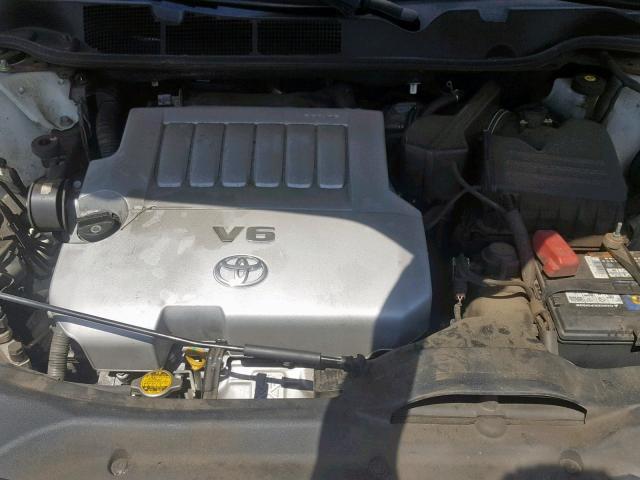 4T3ZK11A79U016123 - 2009 TOYOTA VENZA WHITE photo 7