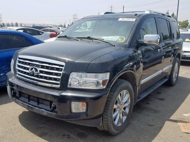 5N3AA08C38N903826 - 2008 INFINITI QX56 BLACK photo 2