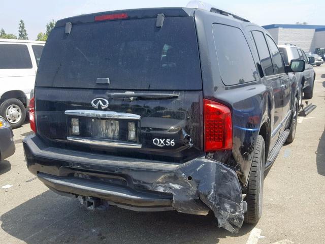 5N3AA08C38N903826 - 2008 INFINITI QX56 BLACK photo 4