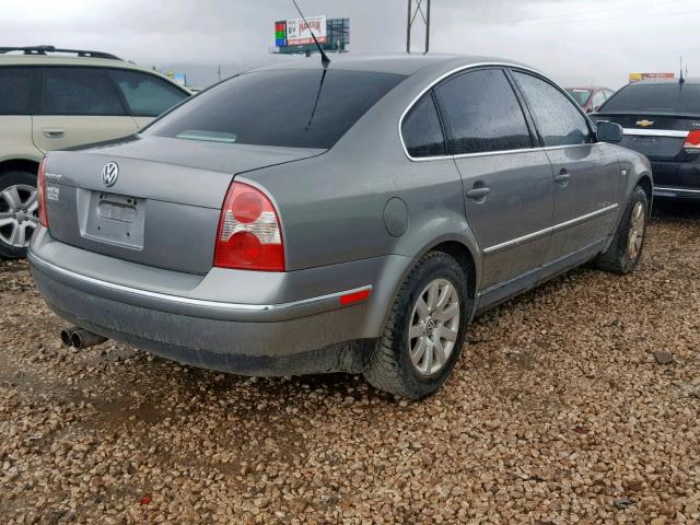 WVWPD63B63P184682 - 2003 VOLKSWAGEN PASSAT GLS GRAY photo 4